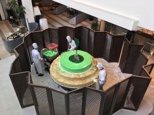 Constructing Saudi's largest cake is no small task